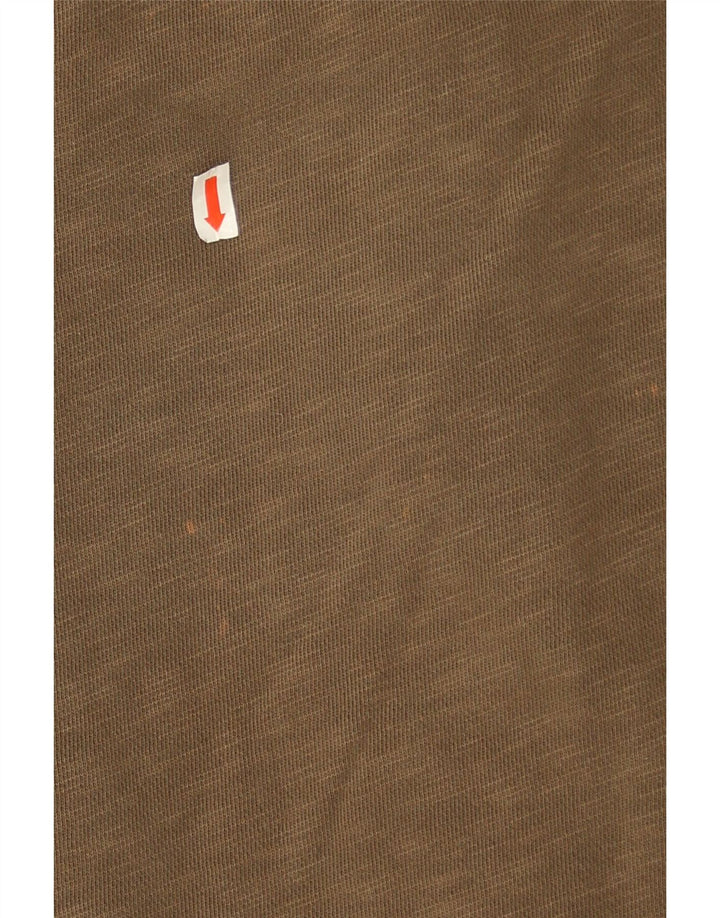 Fat Face Mens Tracksuit Top Jacket Medium Khaki Cotton