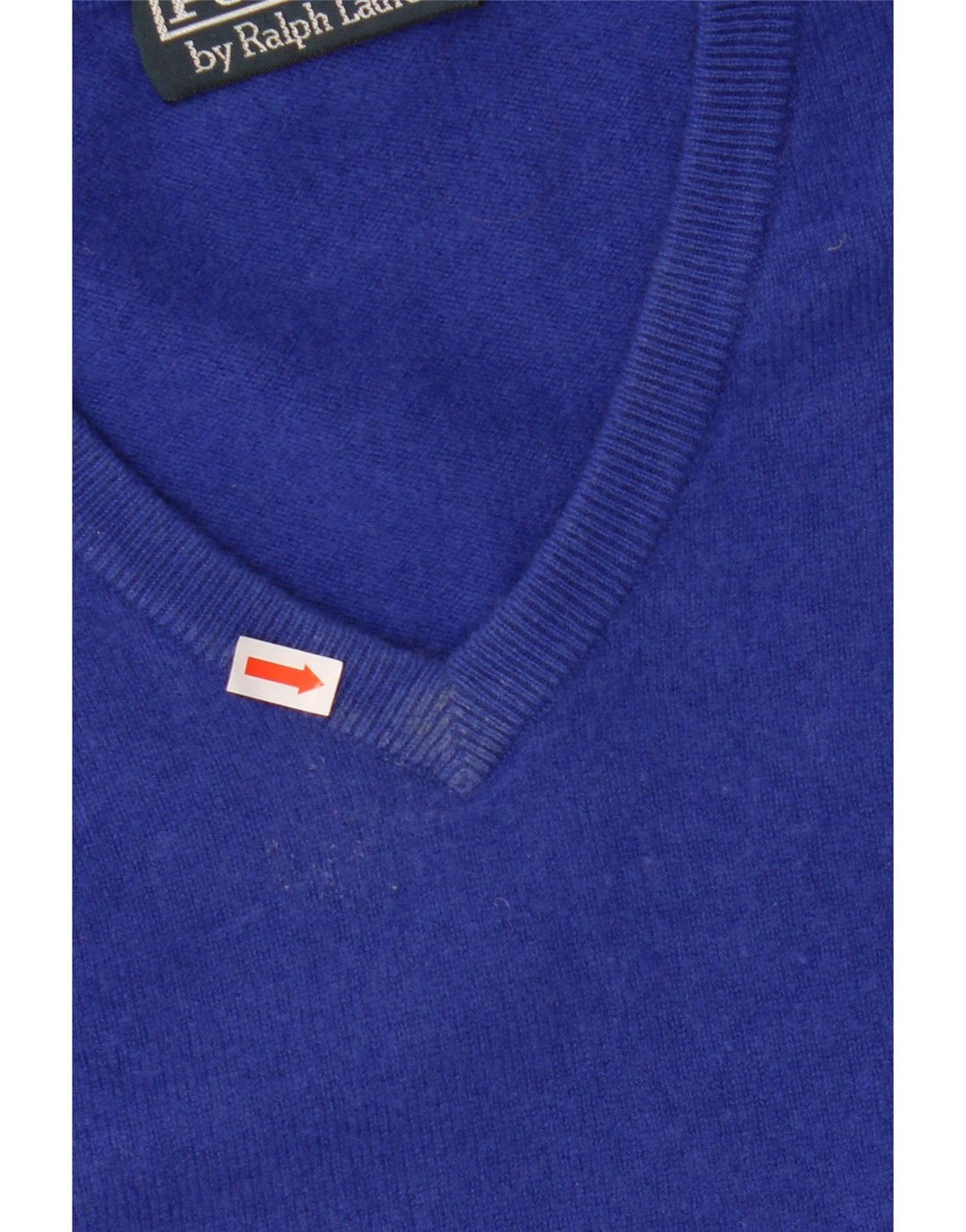 Polo Ralph Lauren Mens V-Neck Jumper Sweater Large Blue