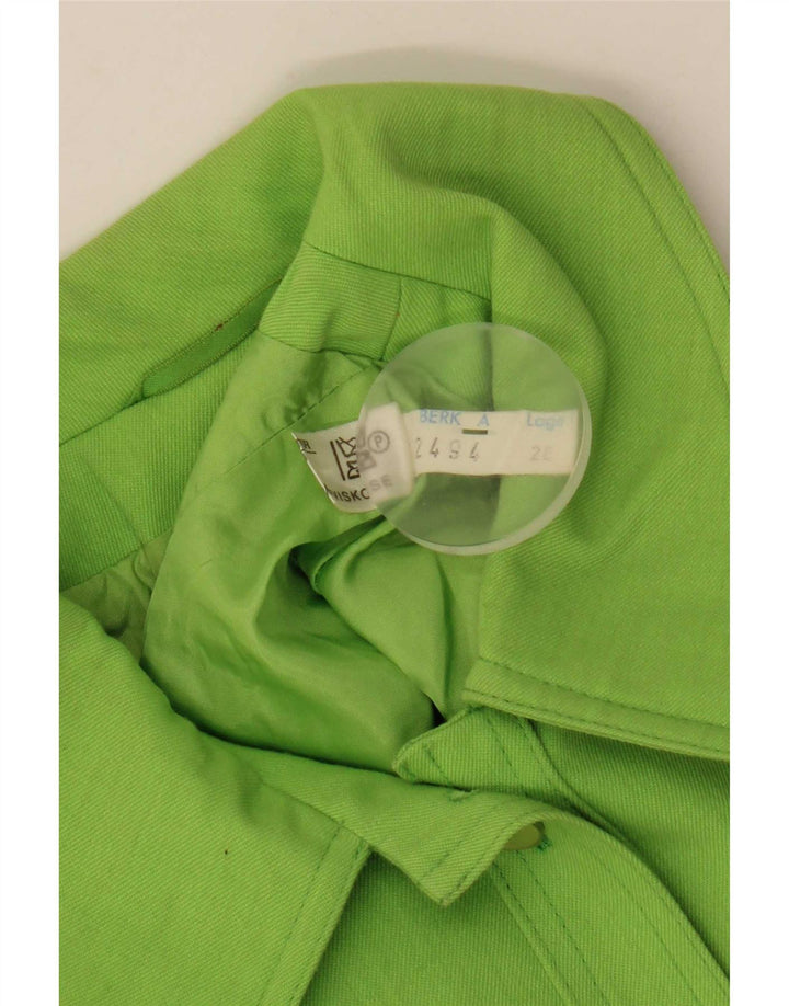 Gil Bret Womens Crop Bomber Jacket UK 14 Large Green Polyester
