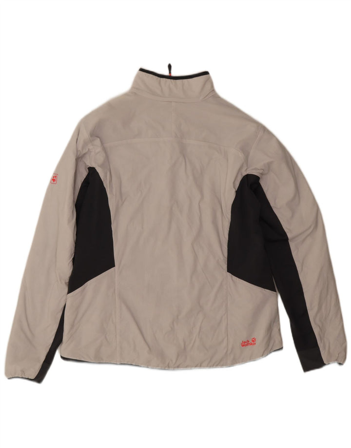 Jack Wolfskin Womens Windbreaker Jacket UK 18 XL White Colourblock