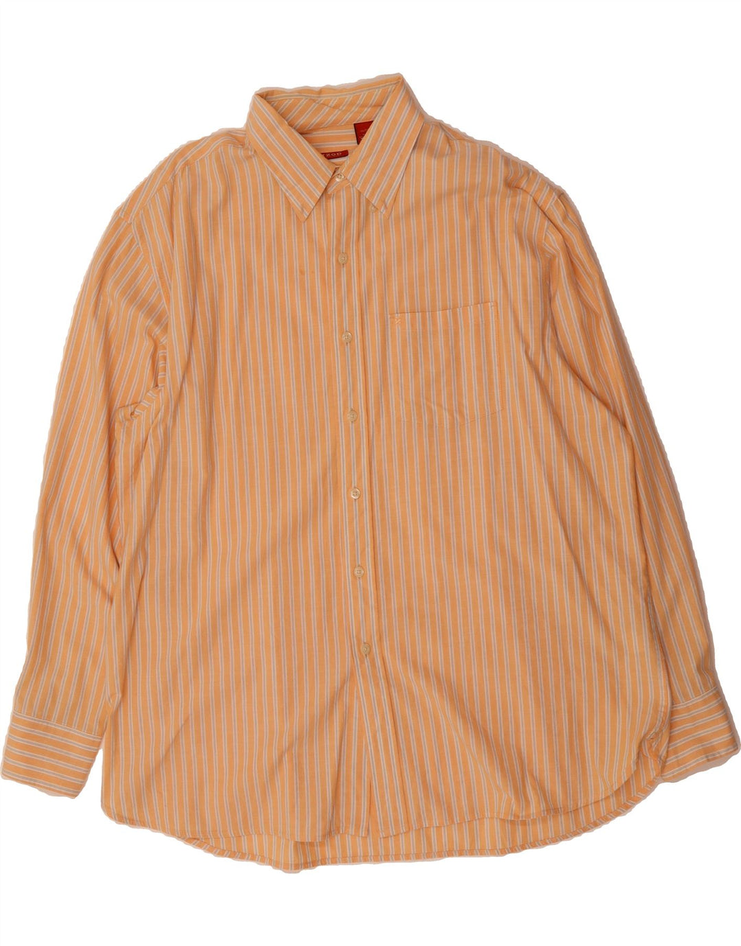 IZOD Mens Big & Tall Shirt XL Orange Striped Cotton Vintage Izod and Second-Hand Izod from Messina Hembry 