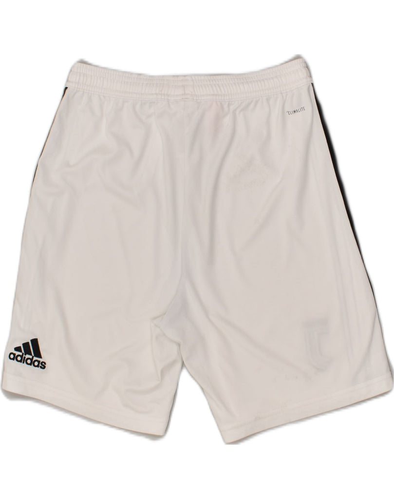 ADIDAS Boys Climalite Sport Shorts 13-14 Years White Polyester | Vintage Adidas | Thrift | Second-Hand Adidas | Used Clothing | Messina Hembry 