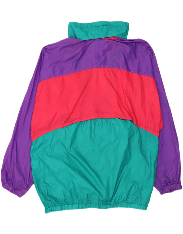 San Felice Mens Oversized Hooded Rain Jacket UK 38 Medium Multicoloured