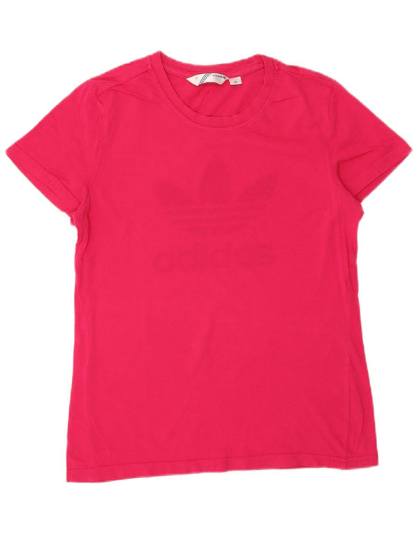 ADIDAS Womens Graphic T-Shirt Top EU 40 Medium Pink