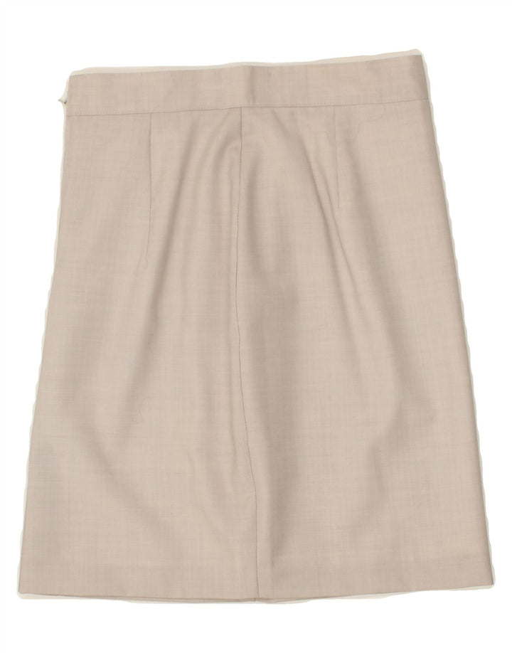 BENETTON Womens Straight Skirt IT 42 Medium W26  Grey Virgin Wool Vintage Benetton and Second-Hand Benetton from Messina Hembry 