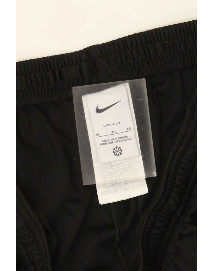 Nike Mens Dri Fit Tracksuit Trousers XL Black Polyester