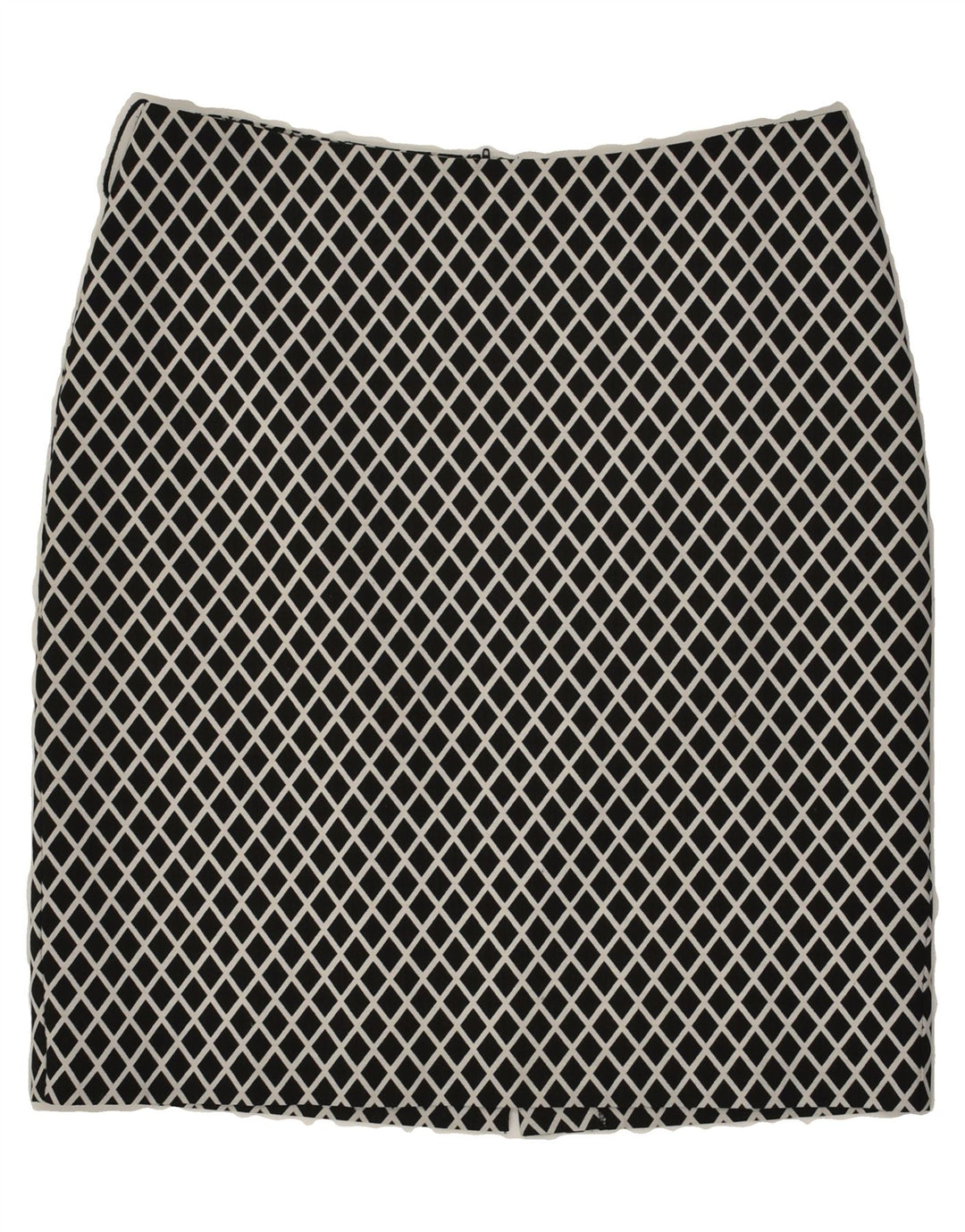 VINTAGE Womens Straight Skirt EU 40 Medium W32 Grey Argyle/Diamond | Vintage Vintage | Thrift | Second-Hand Vintage | Used Clothing | Messina Hembry 