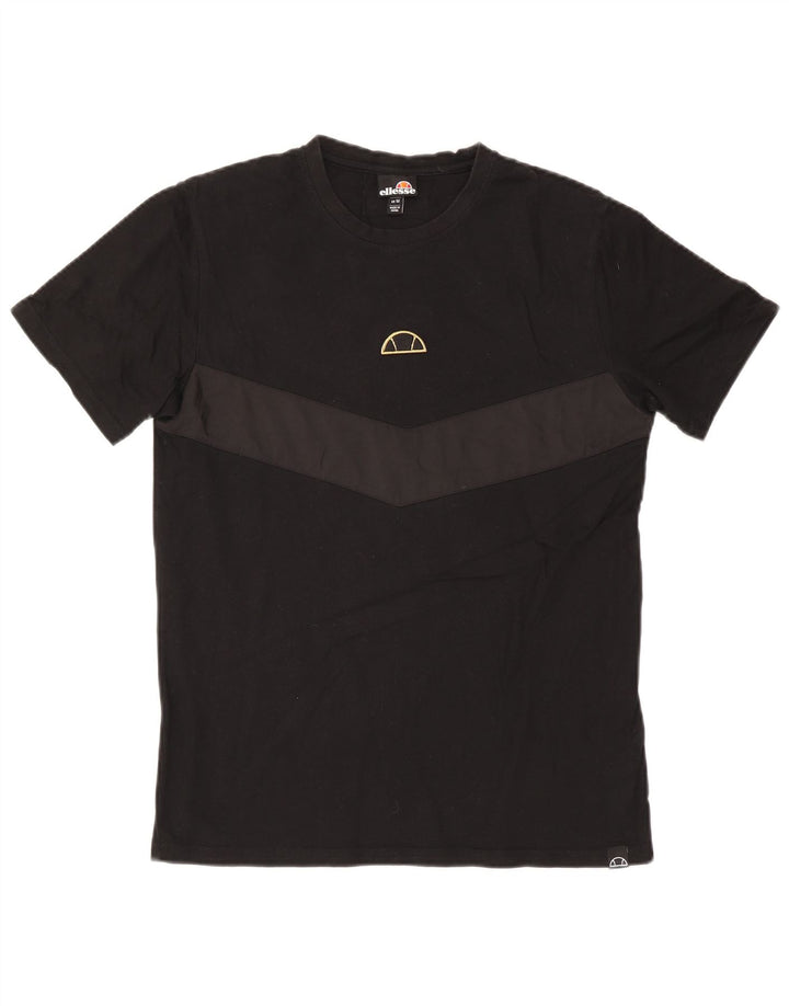 Ellesse Mens Graphic T-Shirt Top Medium Black Colourblock
