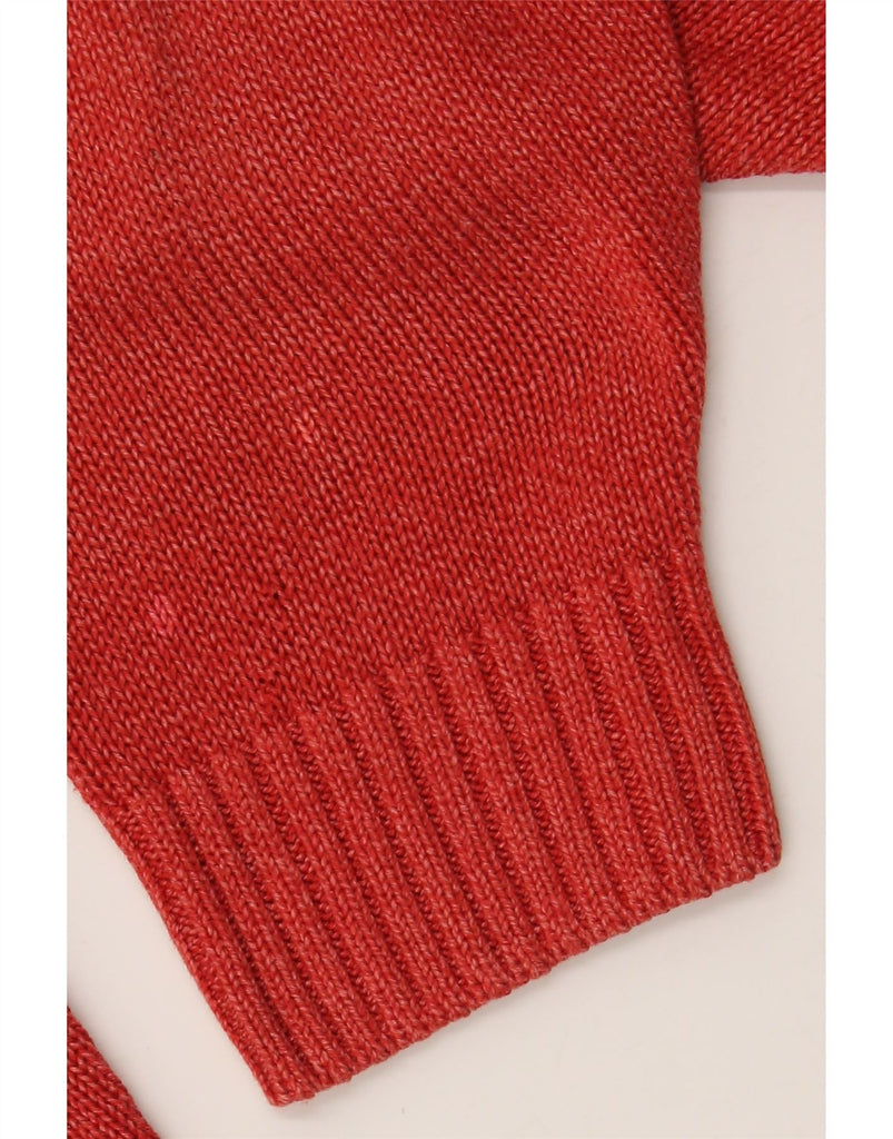 MARKS & SPENCER Mens Crew Neck Jumper Sweater XL Red Cotton Vintage Marks & Spencer and Second-Hand Marks & Spencer from Messina Hembry 