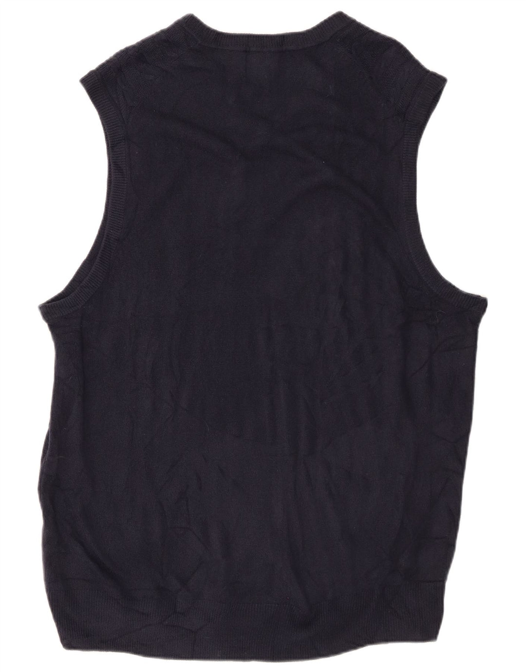Dockers Mens Vest Tank Top XL Navy Blue Acrylic