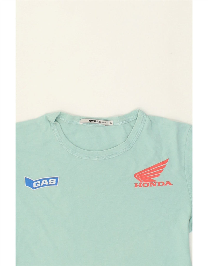 GAS Boys T-Shirt Top 8-9 Years Medium Blue Cotton | Vintage Gas | Thrift | Second-Hand Gas | Used Clothing | Messina Hembry 