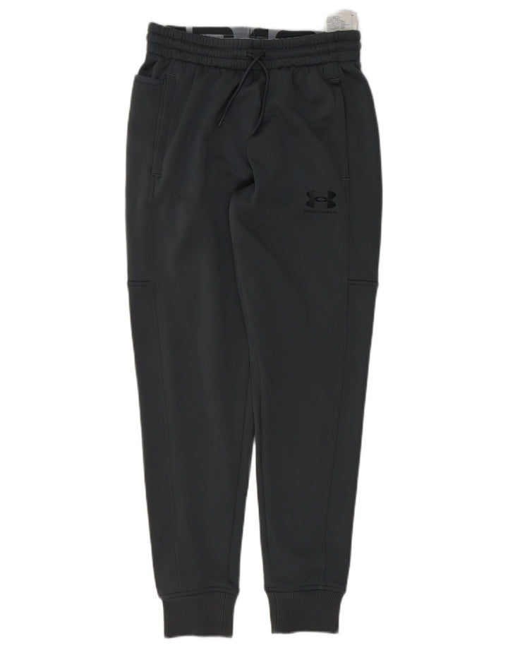 Under Armour Mens Tracksuit Trousers Joggers Small Grey Polyester