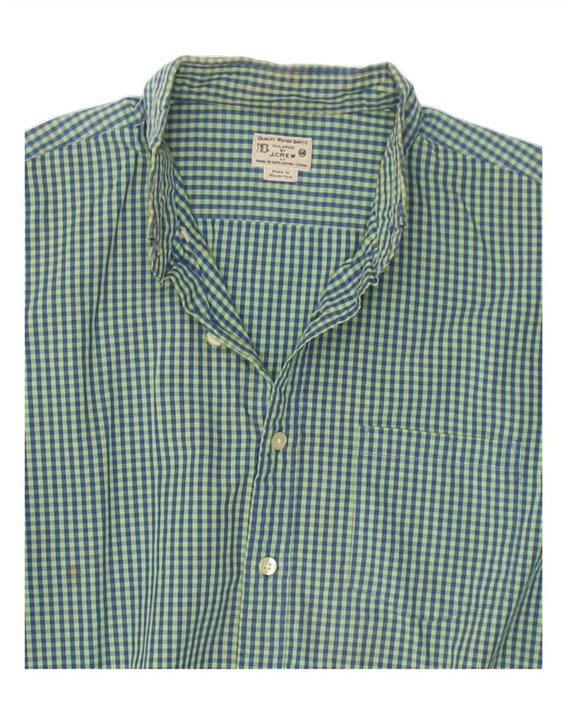 J. CREW Mens Shirt Medium Green Check Cotton | Vintage J. Crew | Thrift | Second-Hand J. Crew | Used Clothing | Messina Hembry 