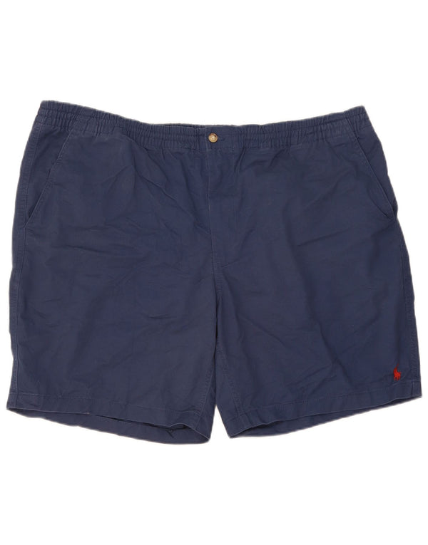 Polo Ralph Lauren Mens Big Chino Shorts XL W42 Navy Blue Cupro