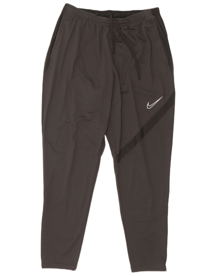 Nike Mens Dri Fit Tracksuit Trousers XL  Grey Colourblock Polyester