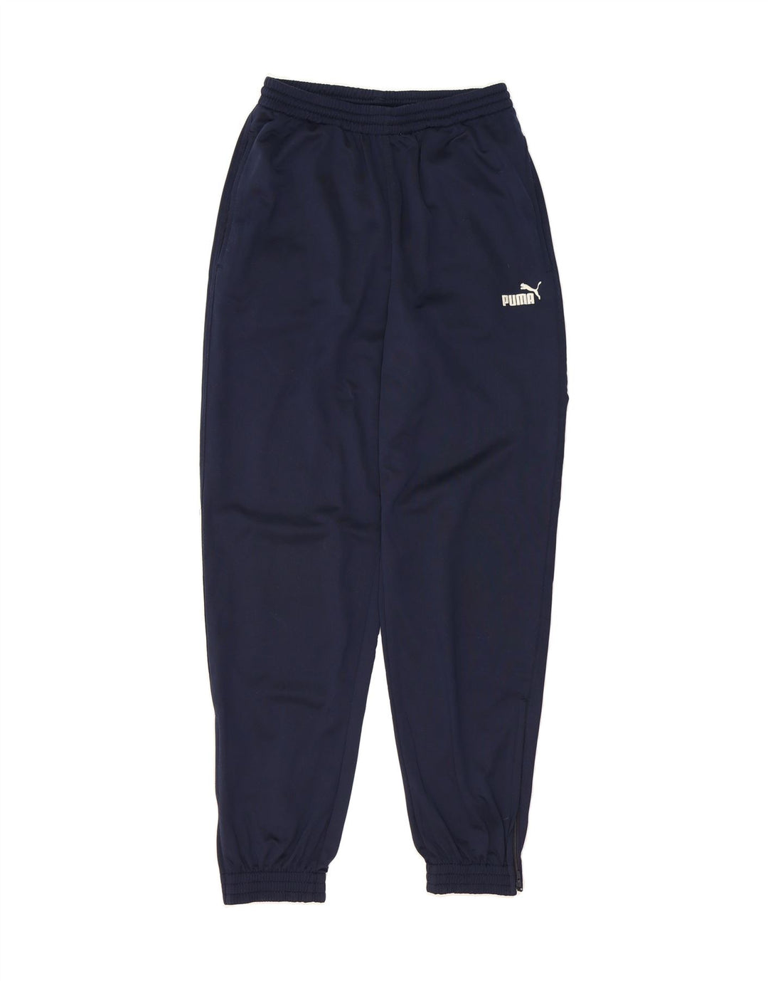 PUMA Mens Tracksuit Trousers Joggers Medium Navy Blue Polyester Vintage Puma and Second-Hand Puma from Messina Hembry 