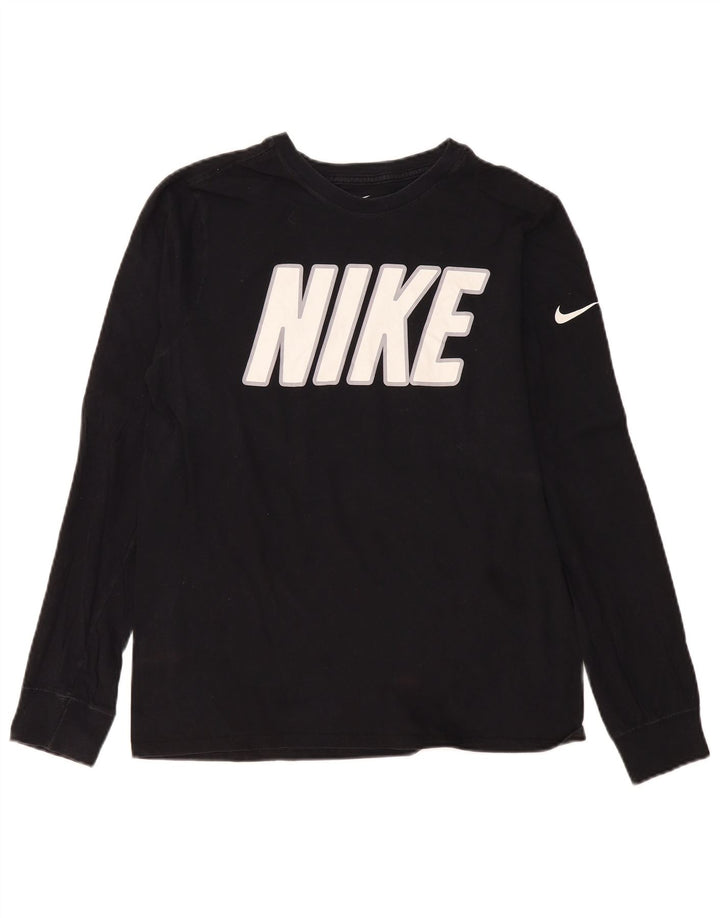 Nike Mens Athletic Cut Graphic Top Long Sleeve Medium Black