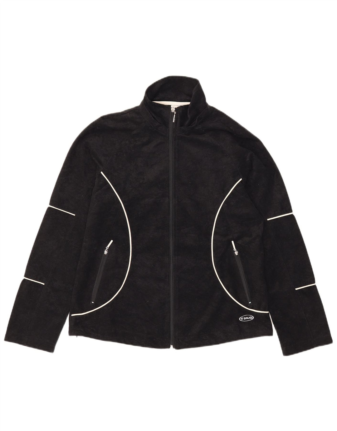 Brugi Womens Fleece Jacket UK 12 Medium Black Polyester