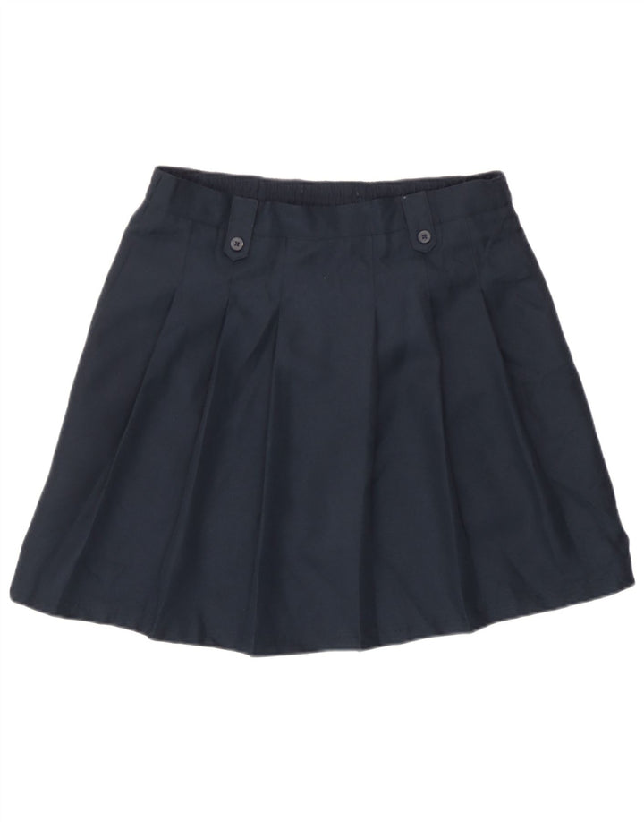 Izod Womens Pleated Mini Skirt UK 16 2XL W32  Navy Blue Polyester