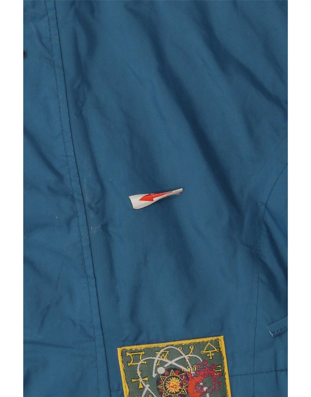 Agu Mens Hooded Rain Jacket UK 36 Small Blue Colourblock Polyamide