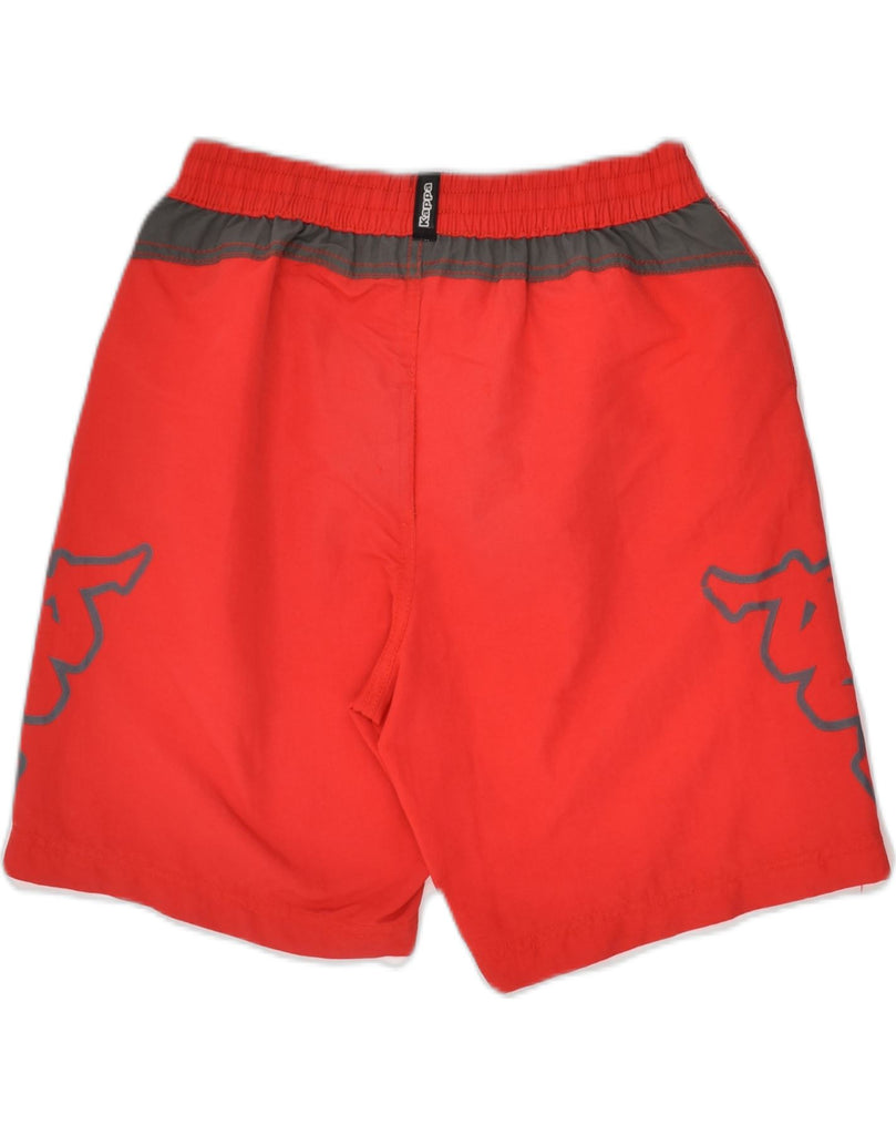 KAPPA Mens Graphic Sport Shorts Small Red Polyamide | Vintage Kappa | Thrift | Second-Hand Kappa | Used Clothing | Messina Hembry 