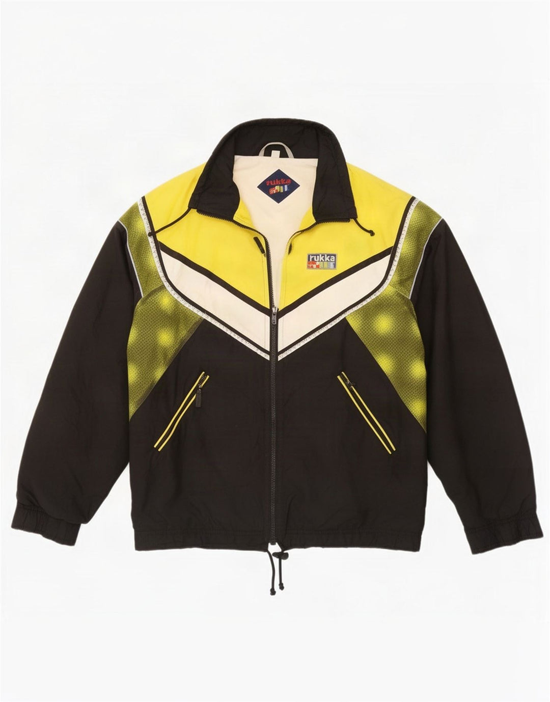 Rukka Mens Tracksuit Top Jacket Medium Black Colourblock