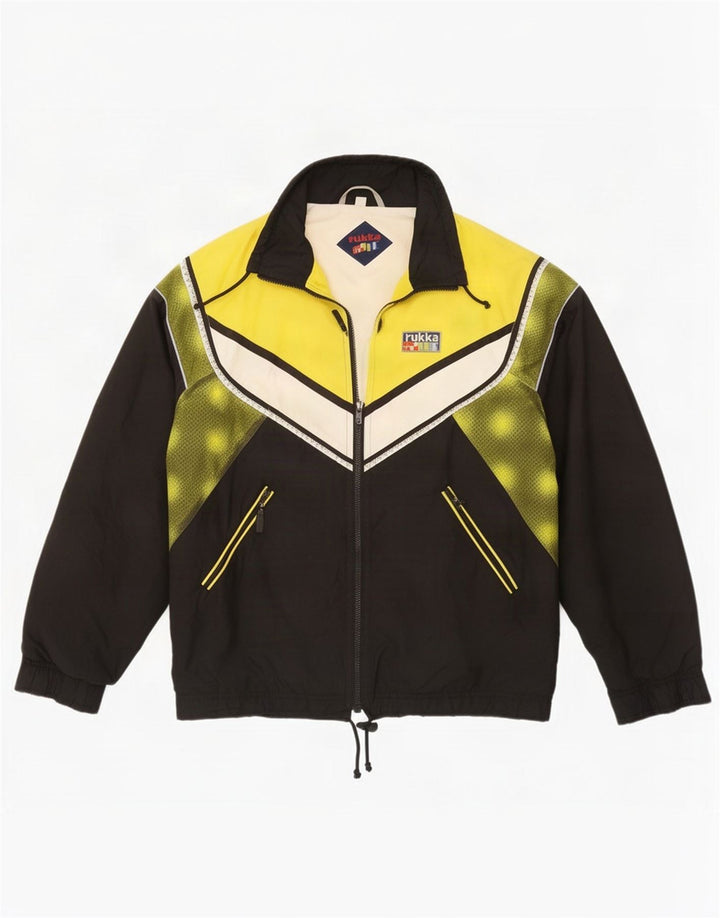 Rukka Mens Tracksuit Top Jacket Medium Black Colourblock