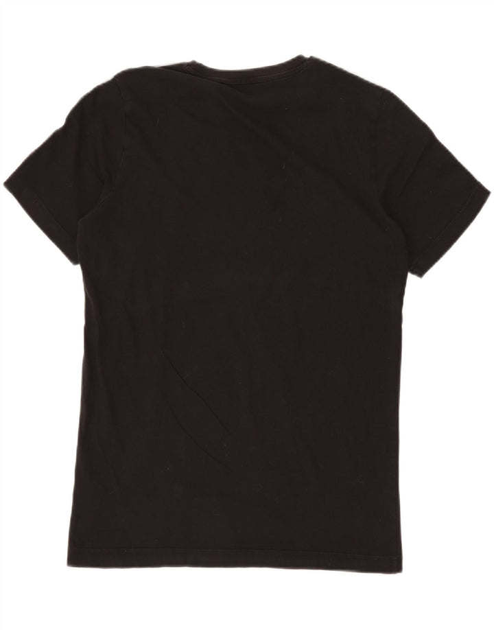 PUMA Mens Graphic T-Shirt Top Medium Black Cotton