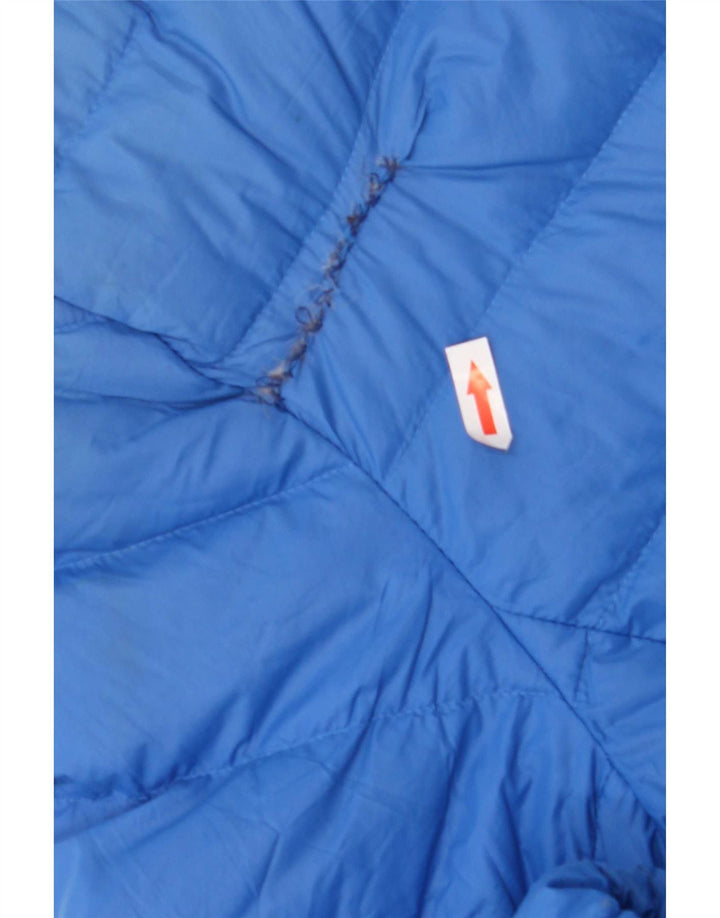 Marks & Spencer Womens Padded Jacket UK 14 Large Blue Polyamide