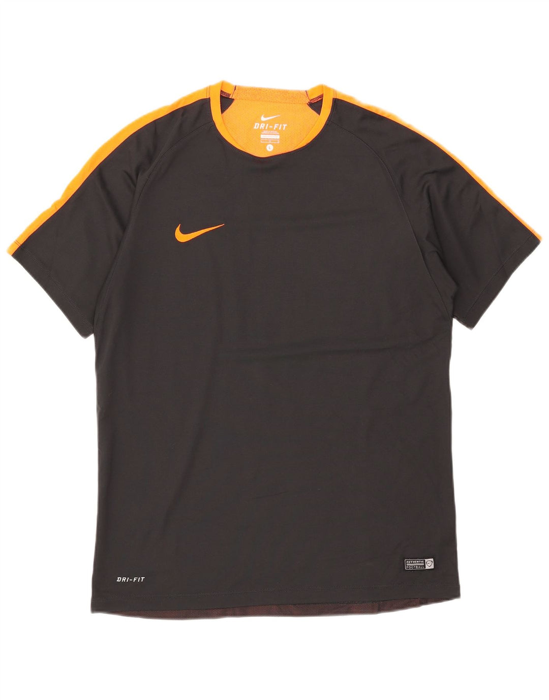 Nike Mens Dri Fit T-Shirt Top Large Black Colourblock
