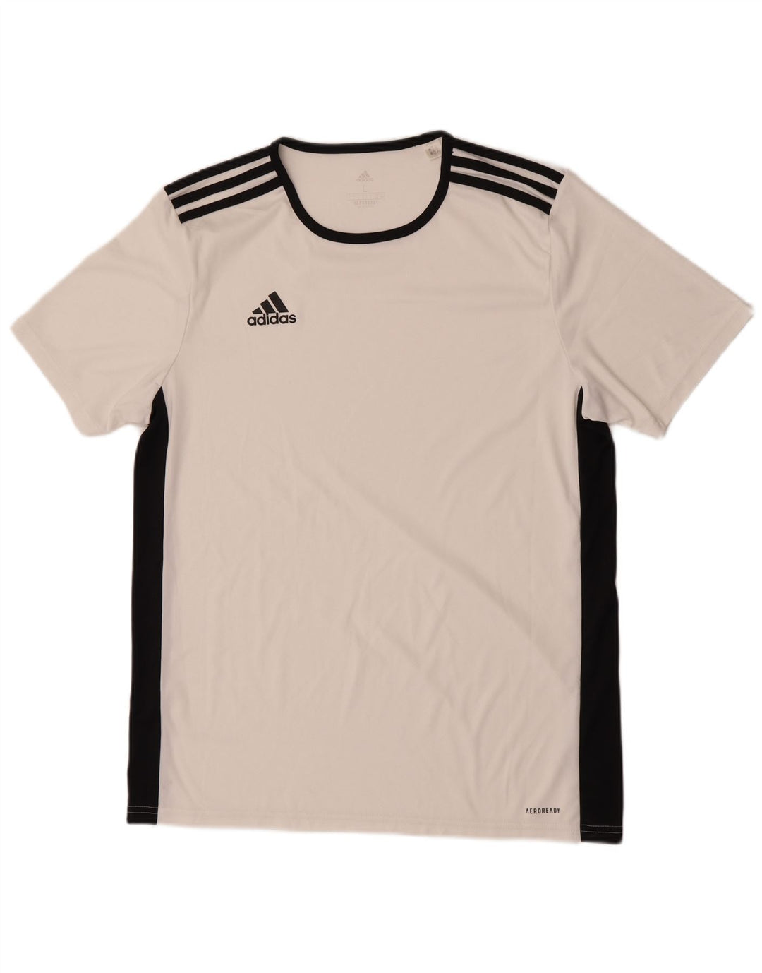 Adidas Mens Aeroready T-Shirt Top Large White Colourblock Polyester