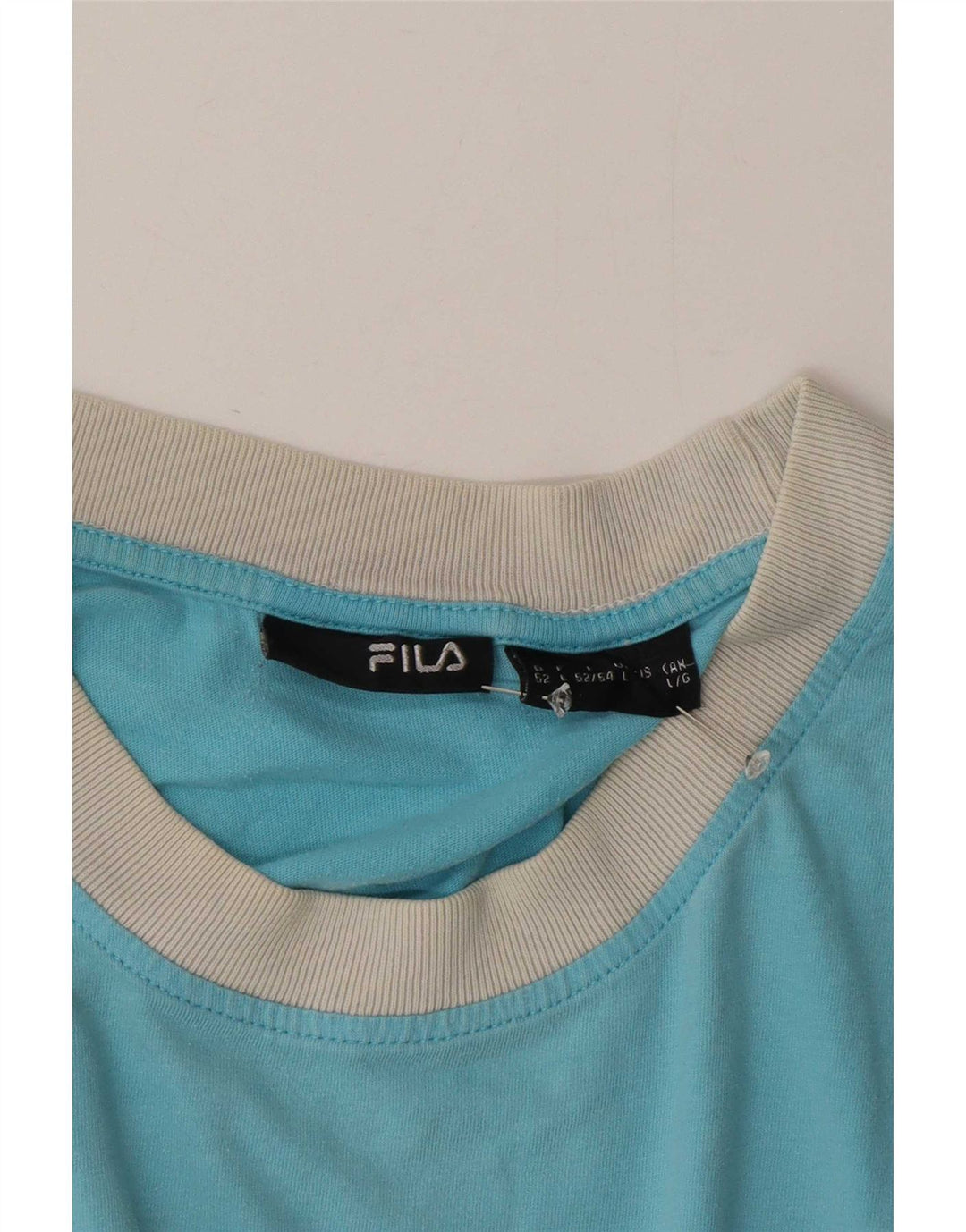 Fila Mens T-Shirt Top Large Blue Colourblock