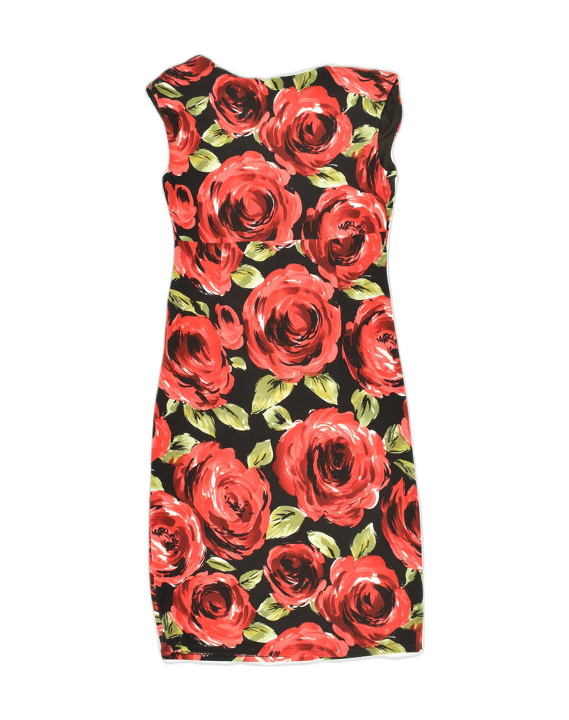 PHASE EIGHT Womens Sleeveless Sheath Dress UK 10 Small Red Floral | Vintage Phase Eight | Thrift | Second-Hand Phase Eight | Used Clothing | Messina Hembry 