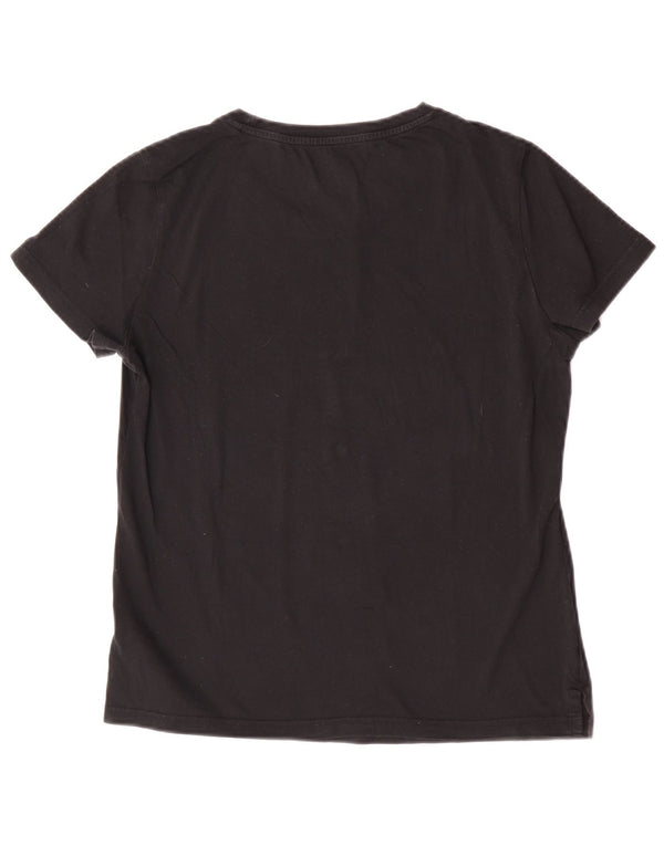 Adidas Womens Graphic T-Shirt Top UK 16/18 Large Black