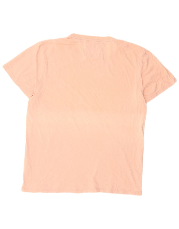 Superdry Mens Graphic T-Shirt Top 3XL Pink Cotton