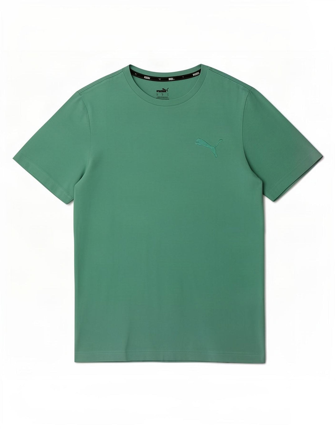 Puma Mens T-Shirt Top Small Green Cotton