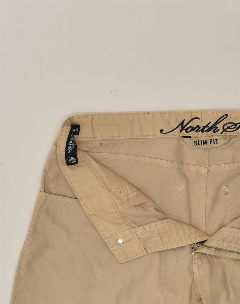 NORTH SAILS Mens Slim Fit Casual Trousers W34 L28 Beige Cotton | Vintage North Sails | Thrift | Second-Hand North Sails | Used Clothing | Messina Hembry 