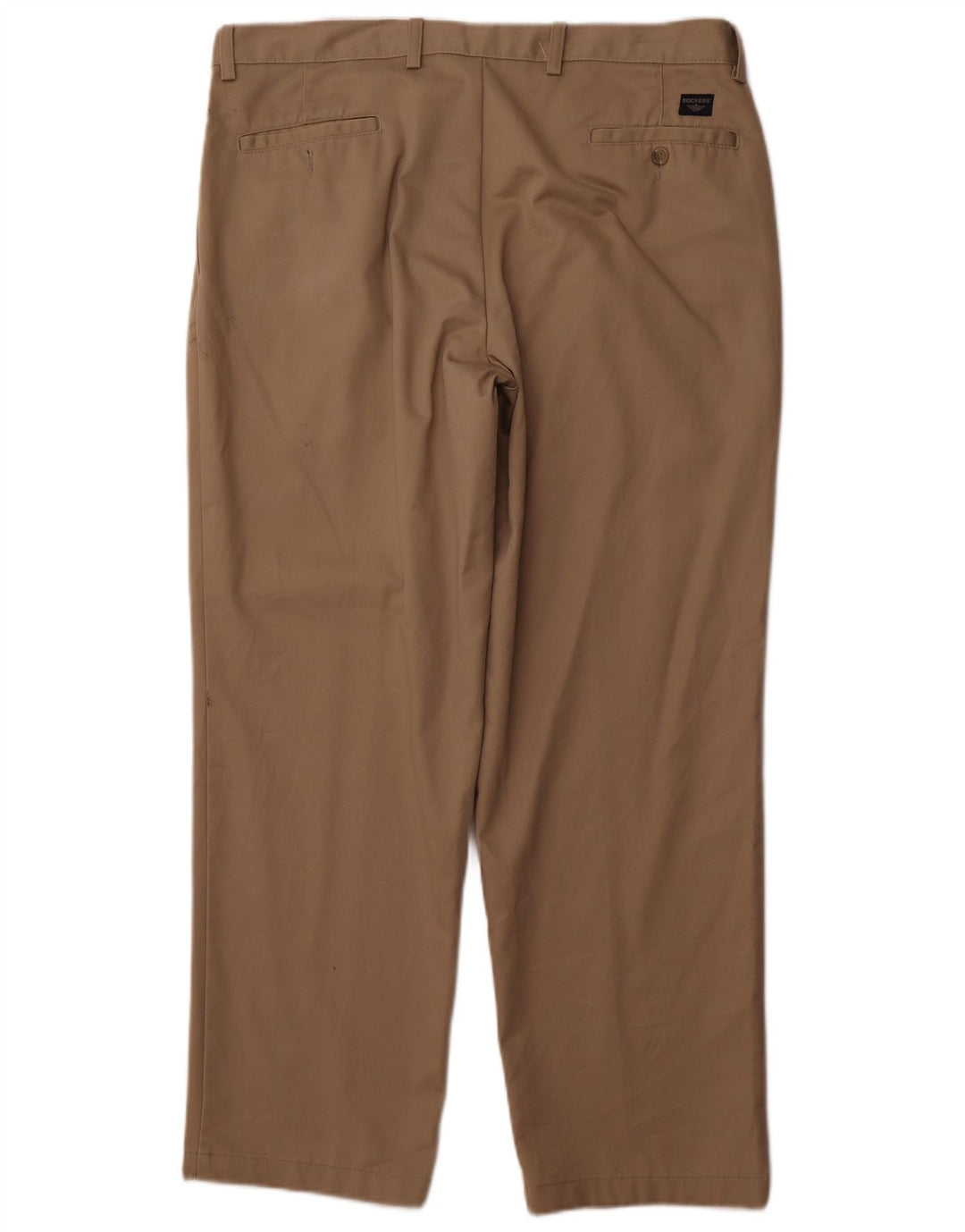 DOCKERS Mens Pegged Chino Trousers W36 L30 Beige Cotton