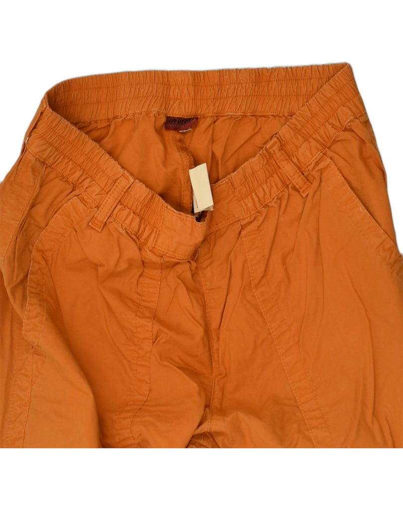 INVICTA Girls Wide Leg Cargo Trousers 15-16 Years W25 L21 Orange Cotton | Vintage Invicta | Thrift | Second-Hand Invicta | Used Clothing | Messina Hembry 