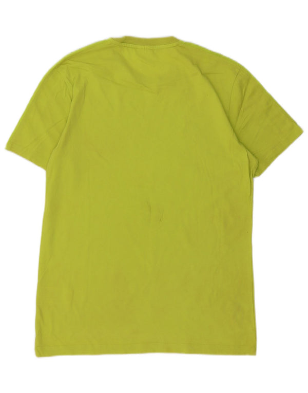 Arena Mens Graphic T-Shirt Top Large Green Cotton
