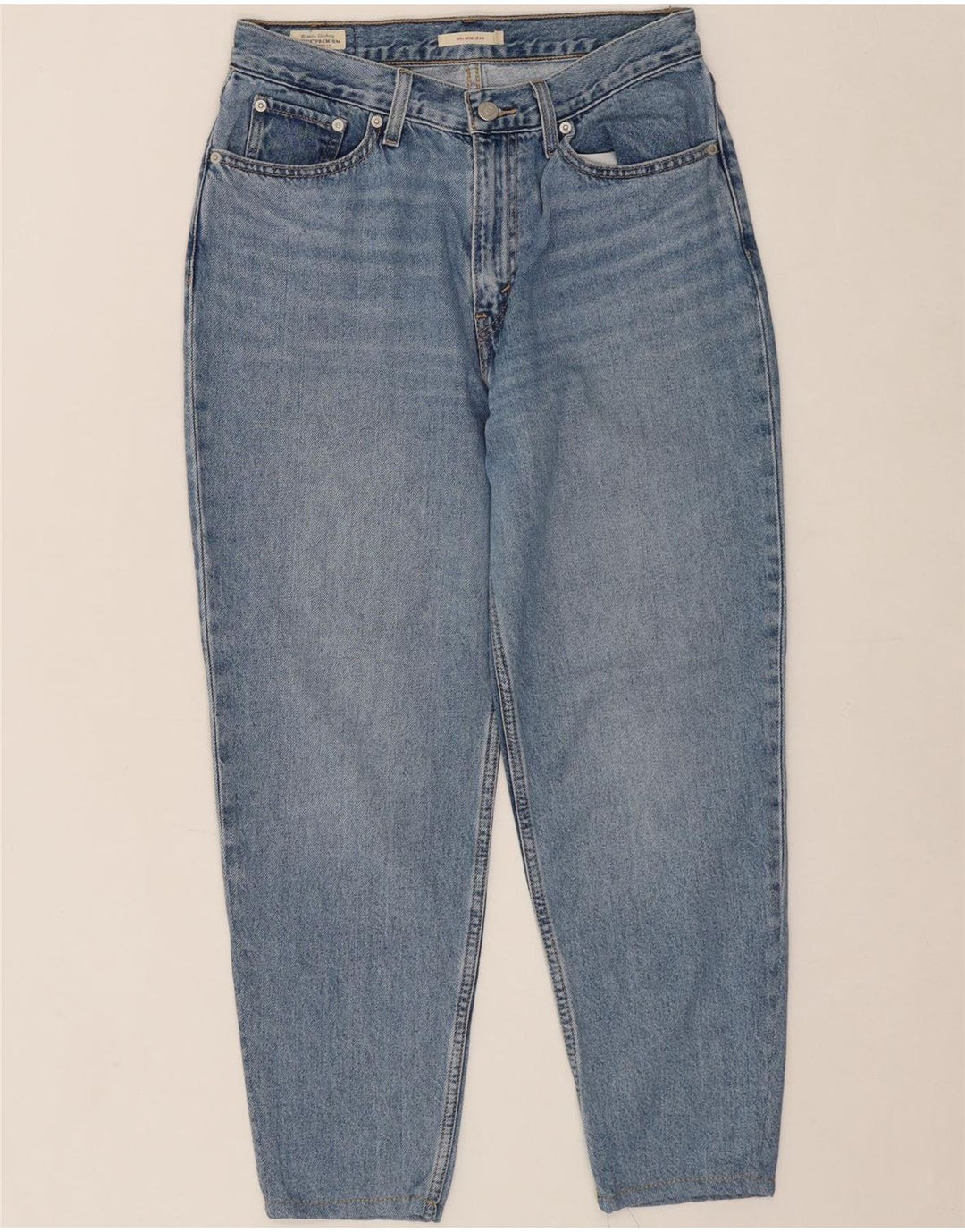 LEVI'S Womens Mom Jean High Waist Tapered Jeans W28 L26 Blue Vintage Levi's and Second-Hand Levi's from Messina Hembry 