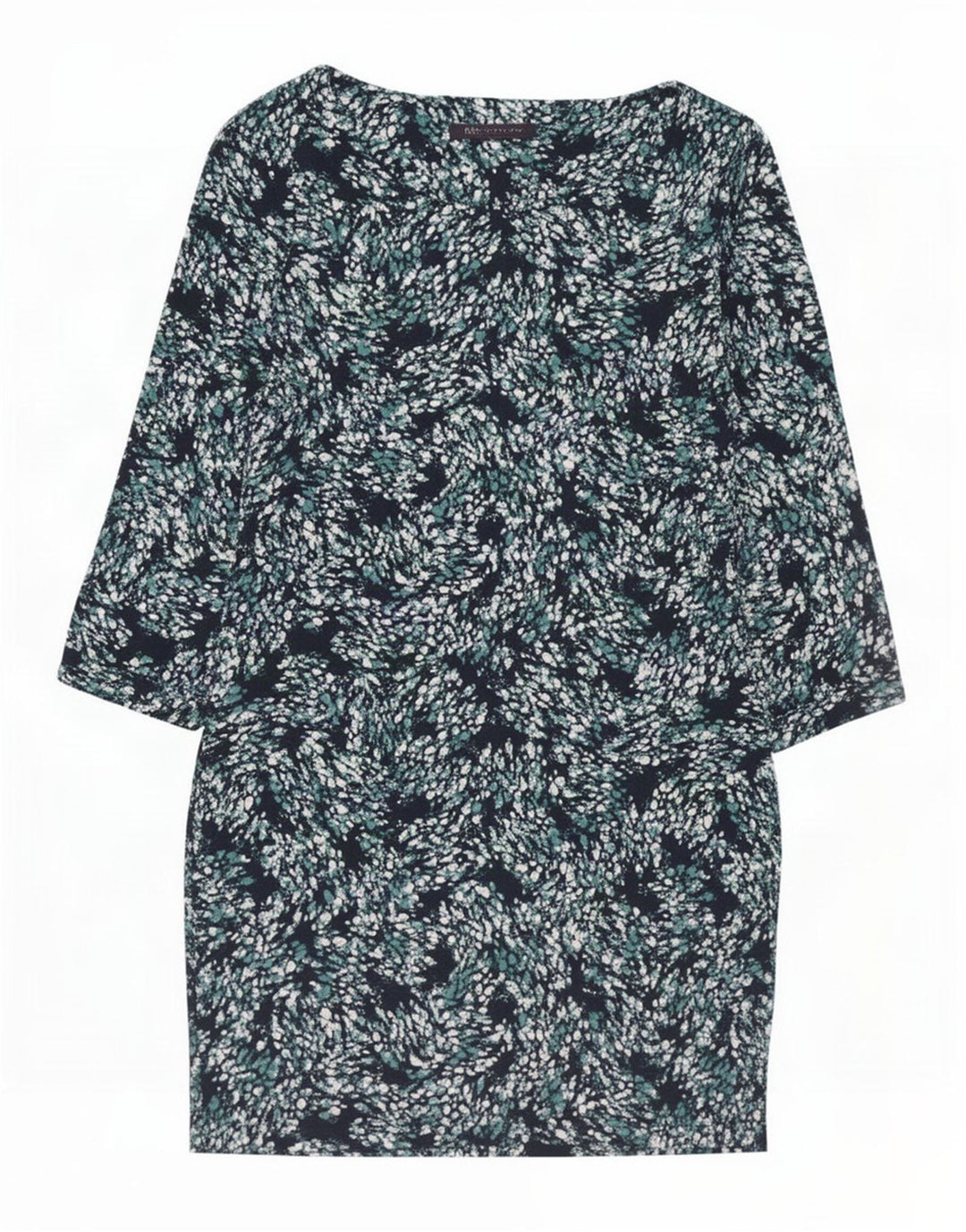 Marks & Spencer Womens Basic Dress UK 12 Medium Navy Blue Spotted