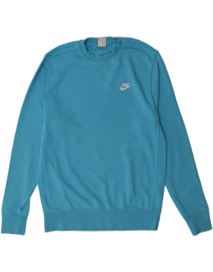 NIKE Mens Sweatshirt Jumper Medium Blue Cotton Vintage Nike and Second-Hand Nike from Messina Hembry 