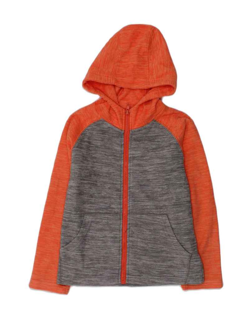 MOUNTAIN WAREHOUSE Girls Hooded Fleece Jacket 7-8 Years Grey Colourblock | Vintage Mountain Warehouse | Thrift | Second-Hand Mountain Warehouse | Used Clothing | Messina Hembry 