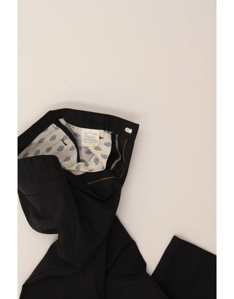DICKIES Womens High Waist Chino Trousers US 12 Large W28 L26 Black Vintage Dickies and Second-Hand Dickies from Messina Hembry 