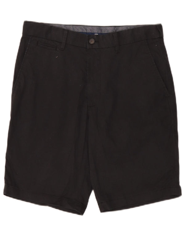 Marks & Spencer Mens Chino Shorts W30 Medium Black Cotton