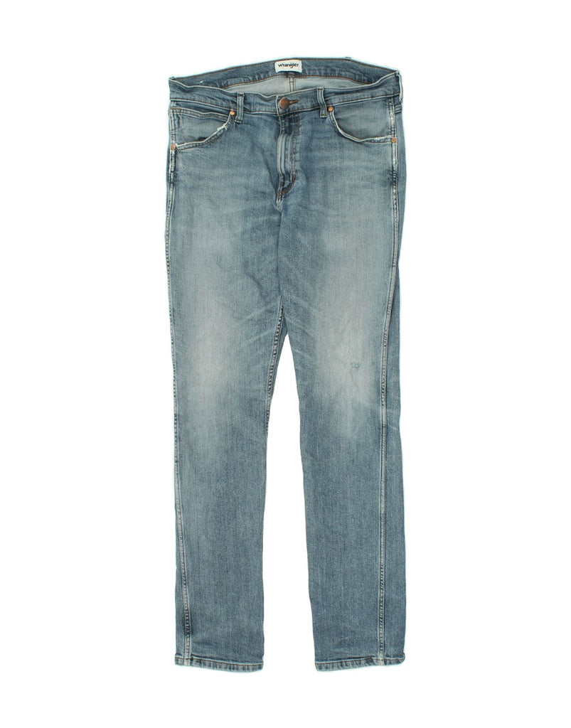 WRANGLER Mens Greensboro Slim Jeans W34 L34 Blue Cotton Vintage Wrangler and Second-Hand Wrangler from Messina Hembry 