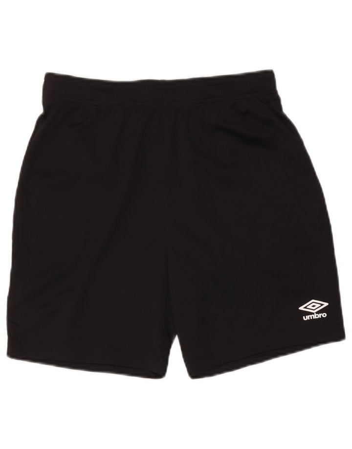 Umbro Mens Sport Shorts Large  Black Polyester