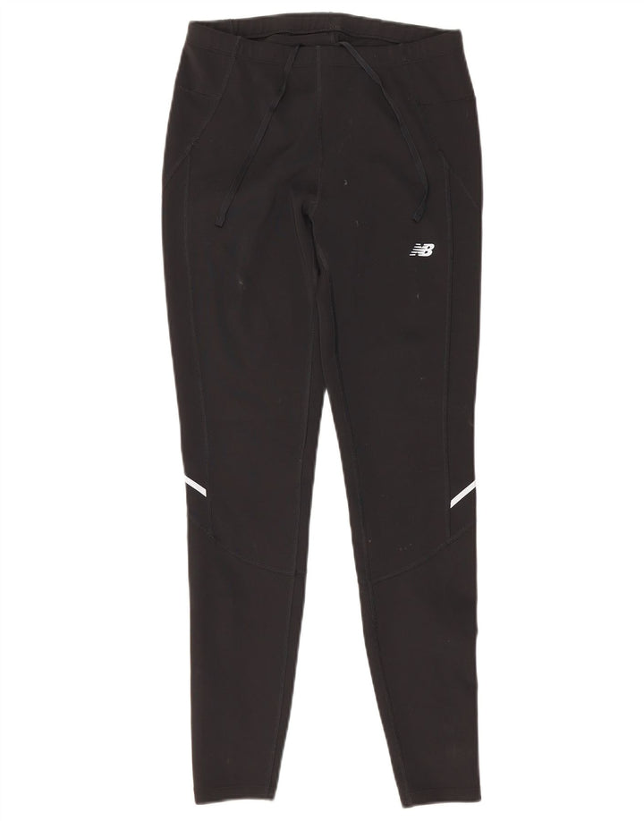 New Balance Womens Graphic Leggings UK 12 Medium Black