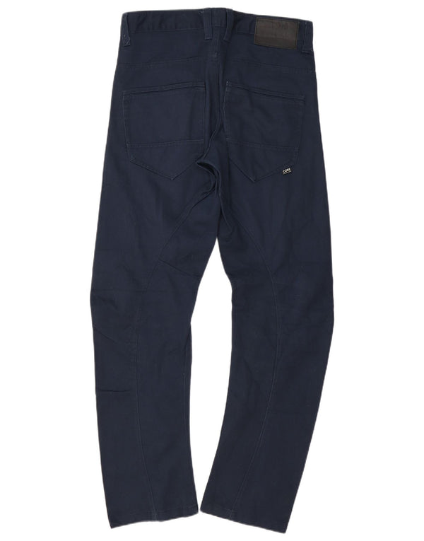 Jack & Jones Mens Banana Trousers W31 L32 Navy Blue Cotton